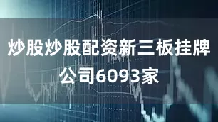炒股炒股配资新三板挂牌公司6093家