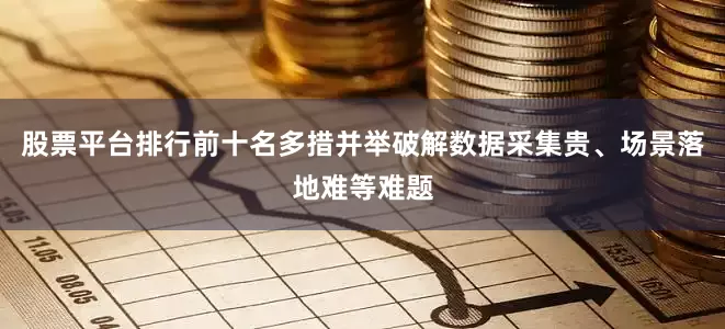 股票平台排行前十名多措并举破解数据采集贵、场景落地难等难题